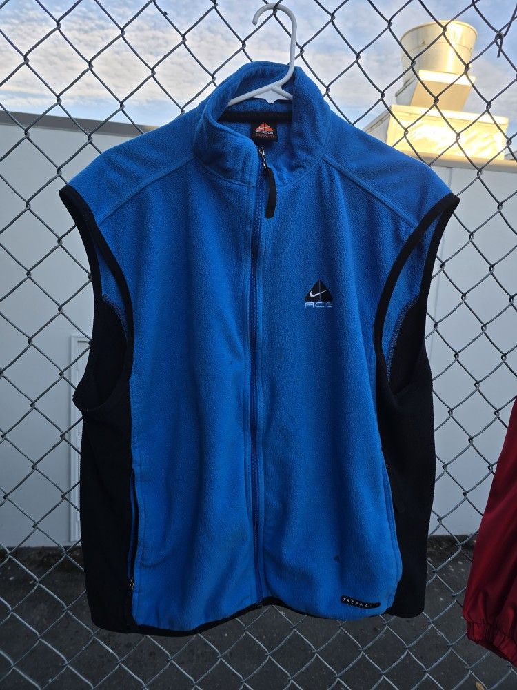 Nike ACG Vintage Therma-Fit Zip Fleece Vest Size Xl
