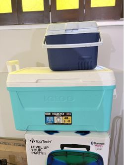 Igloo Laguna 48 Qt Cooler – 45L / 76 Cans and Rubbermaid Portable Cooler
