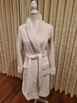 NORDSTROM WHITE SMALL LINGERIE EVENING ROBE