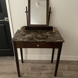 Vanity Table w/ Mirror – MUST GO ASAP – $40 OBO