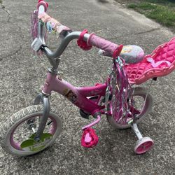 bike for girls Disney (True Princess) 12" wheels w/ training wheels (in Des Moines) ~new