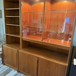 Teak China Display