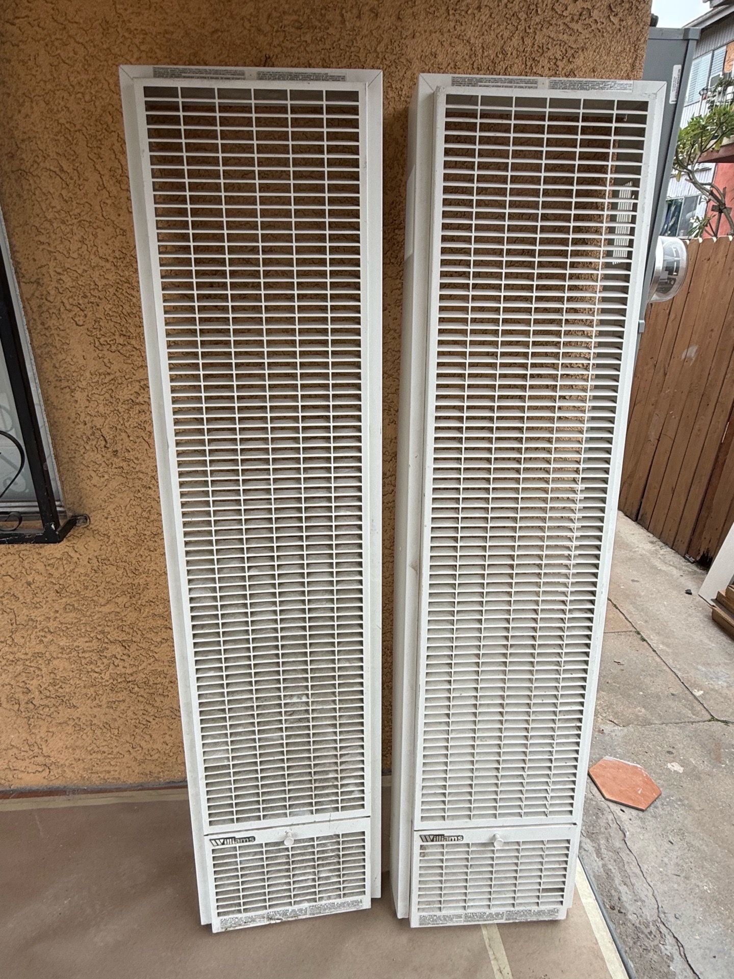 Metal Heating Covers $100 each Williams