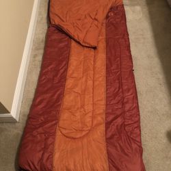 Adult Sleeping Bag By  Coleman -  Orange 