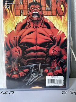 Stan Lee Signed Red Hulk 1