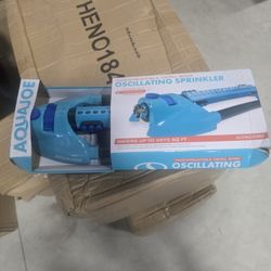 Aqua Joe Variable-Width Turbo Oscillating Sprinkler, 6 Switchable Spray Nozzles
