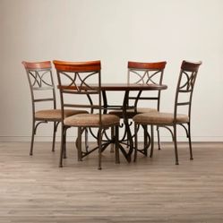45 Inch Kitchen Table Dinette With Four Chairs