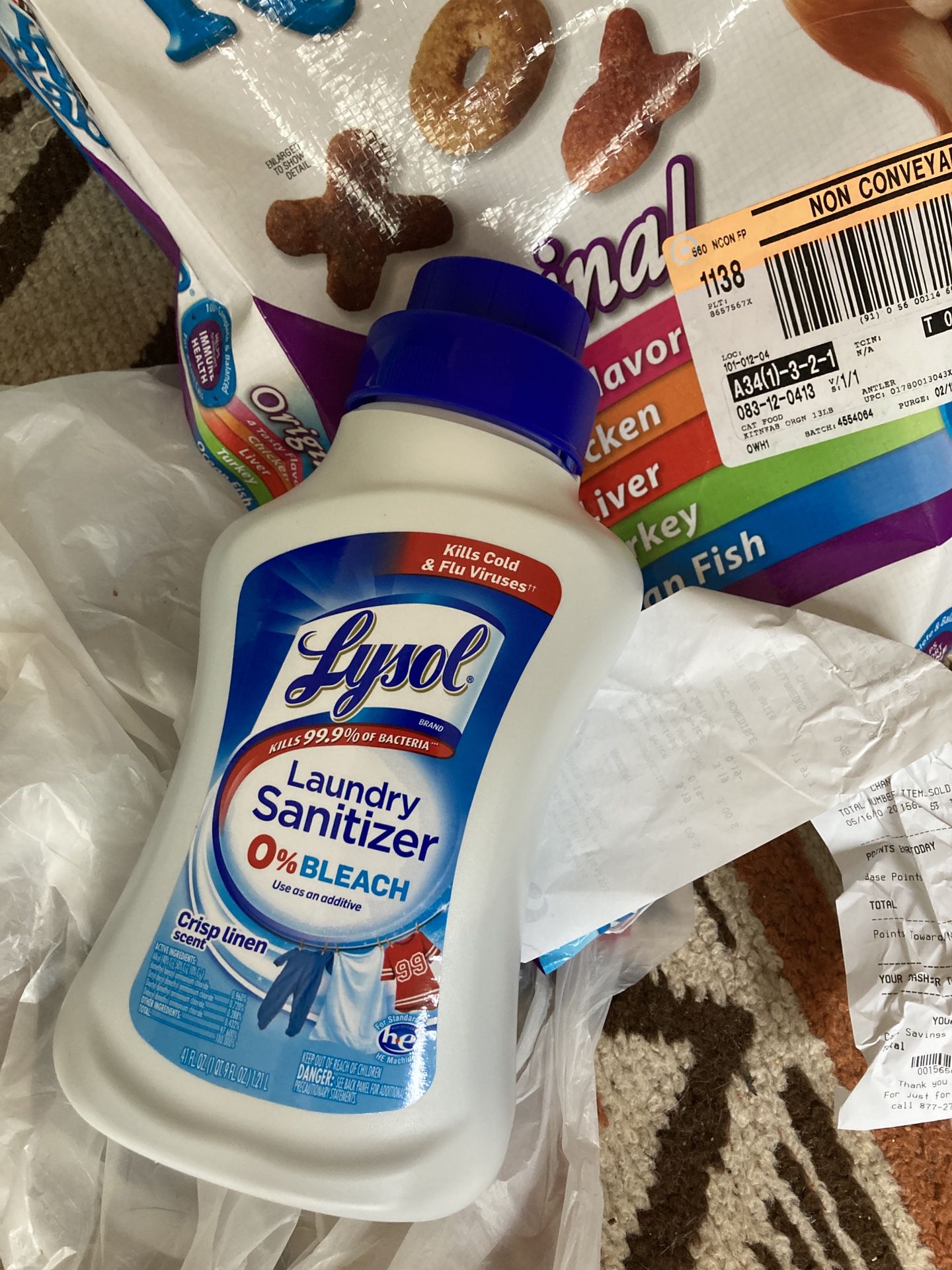Lysol detergent soap for clothes and laundry