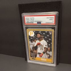 ONEIL CRUZ 2022 TOPPS 1987 BASEBALL #87TB48 RC PSA 9 MINT PITTSBURGH PIRATES
