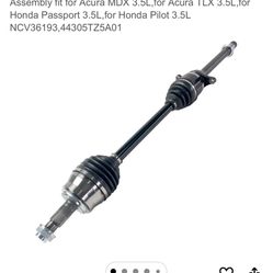 CV Axle, New 3.5L Acura TLX/MDX Or Honda Passport/Pilot  Frt-right 
