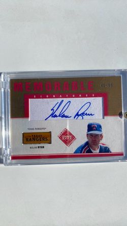 Nolan Ryan Upper Deck Memorable Signatures Auto Card 41/99
