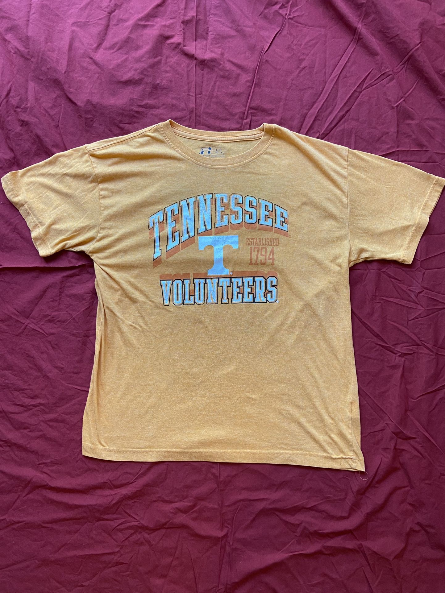 Men's Tennessee Volunteers T-Shirt Russell Size Large Orange