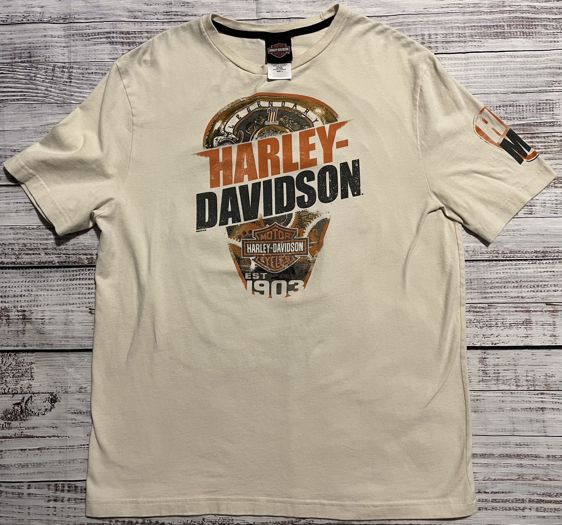 Harley-Davidson / Pikes Peak / Beige / Mens Large