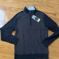 NWT Ted Baker men’s navy quarter Zip-Up Top  size S