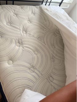 Queen mattress and frame (can be sold separately)