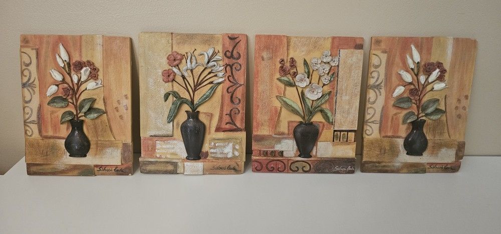 Decorative pieces signed by S. Vossi Leva