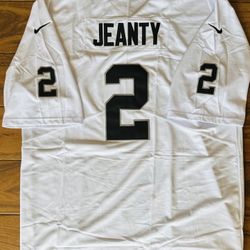 Raiders Jeanty Away White Jersey Men’s Women’s Kids Youth 