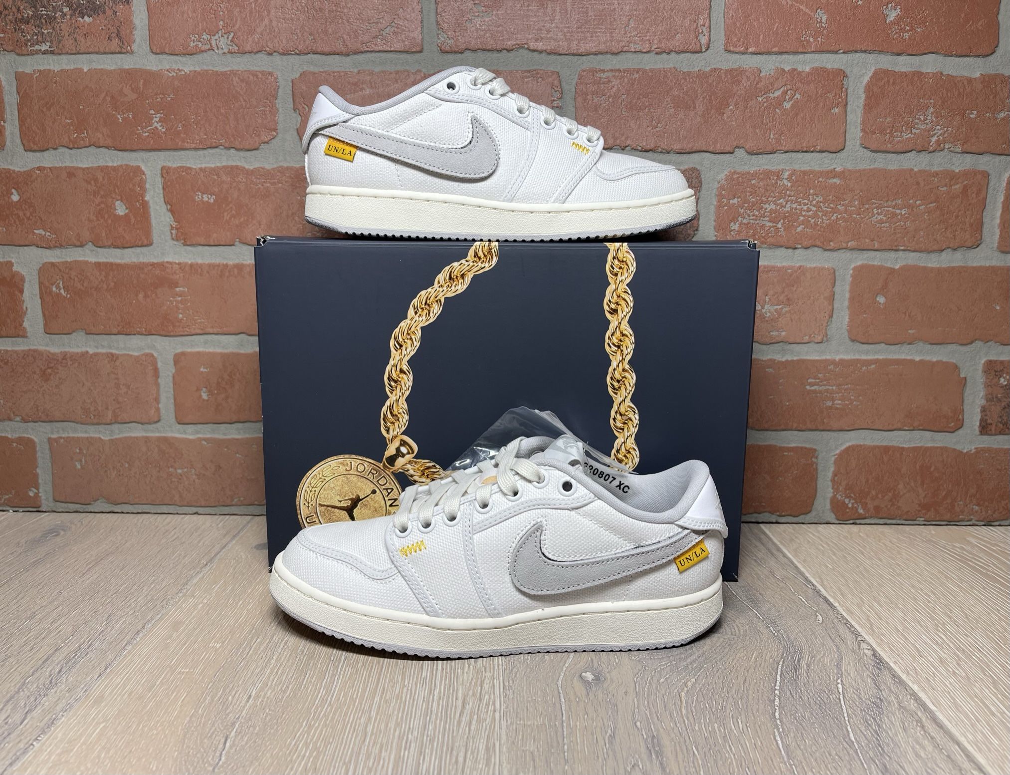 Jordan 1 Retro AJKO Low Union White Canvas