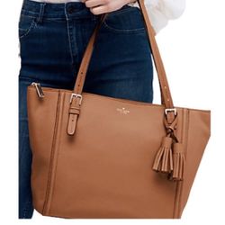 Kate Spade Leather Tote Brown 