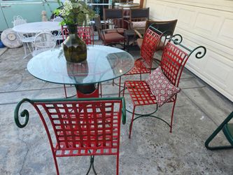 5 pcs vintage wrought iron