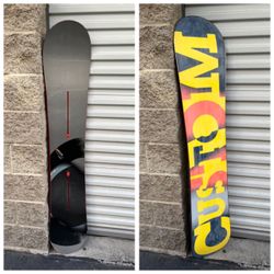 Burton Custom Flying V EST center channel snowboard 156