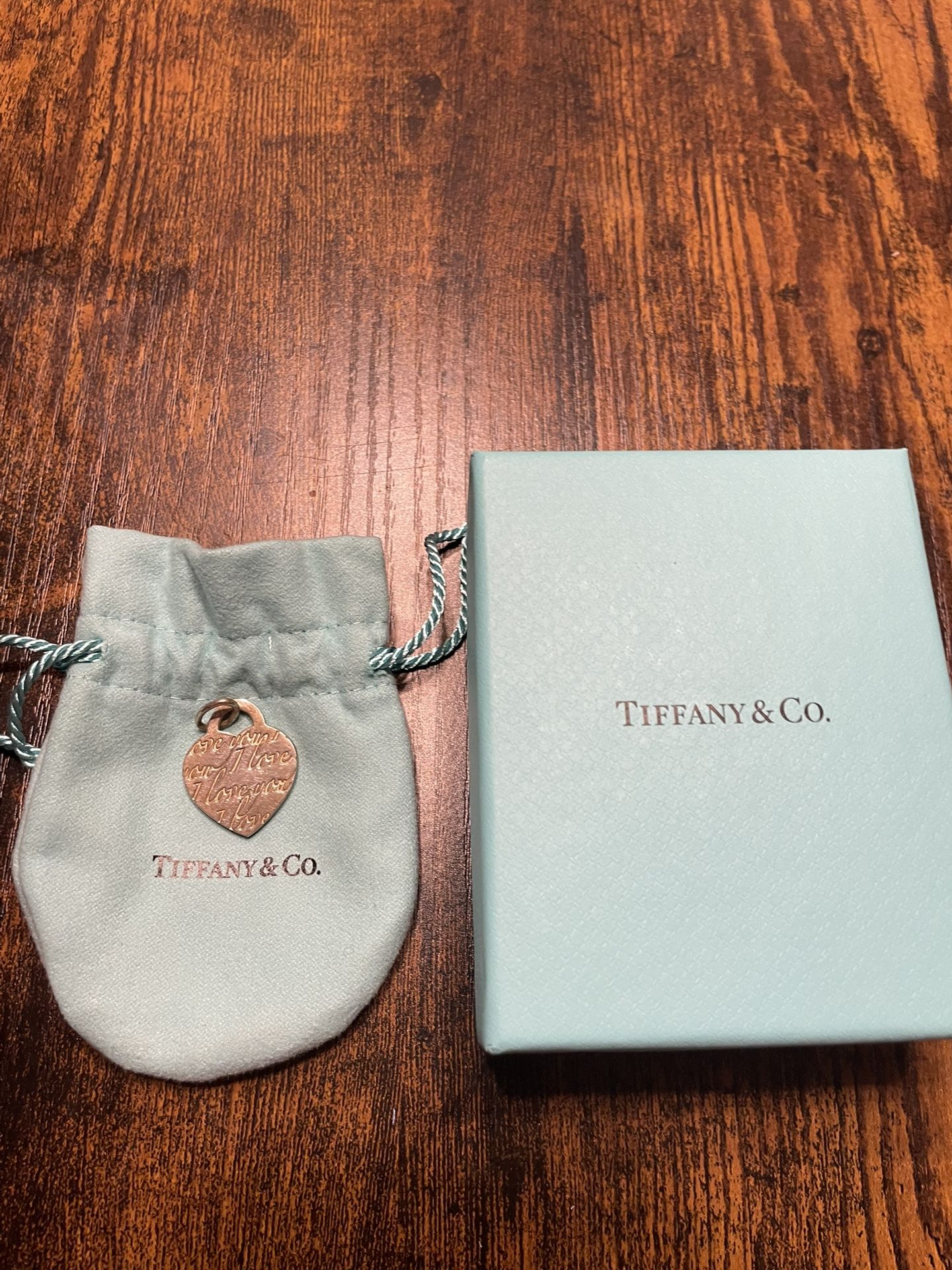 Tiffany & Co. 925 Silver "I Love You" Heart Tag Pendant