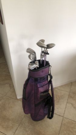 Ladies Links Special Edition RH golf set 1,3,5 woods 3-SW all graphite shafts putter bag Headcovers raincover