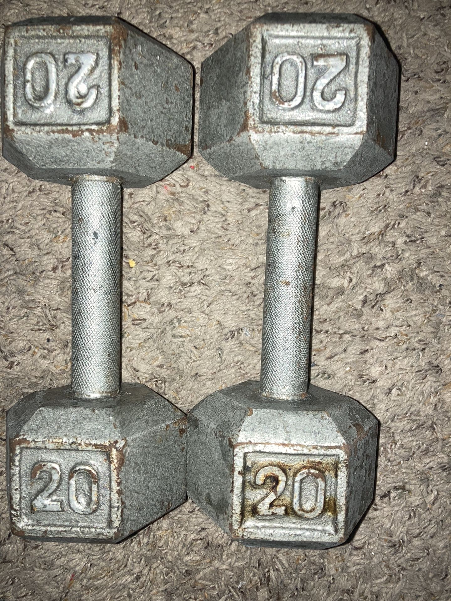 Two 20 Pound Weight Barbells