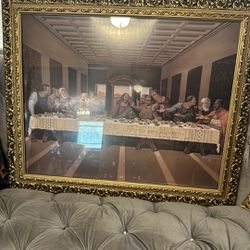 Last Supper Picture Frame ( Antique )