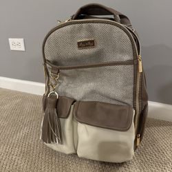 Backpack Diaper Bag-Vanilla Latte Color