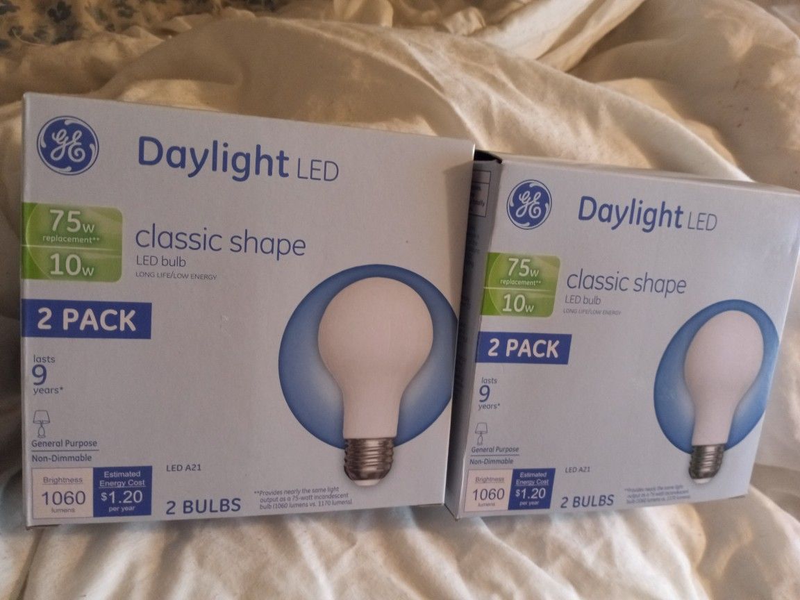 GE Daylight LED Classic Shape 75 W Light Bulb