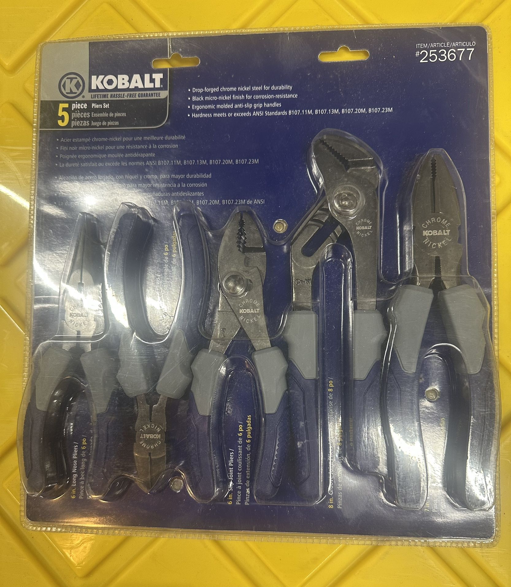 Brand New Kobalt Pliers Set