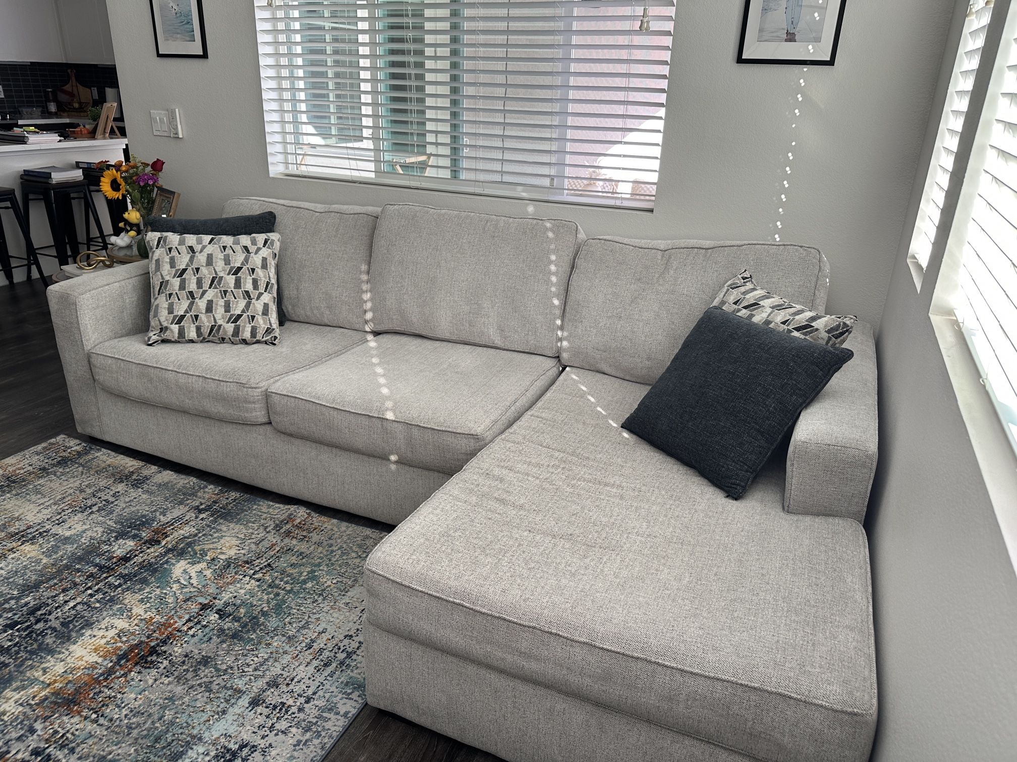 Living Spaces – Monterey Beach Loveseat & Chaise