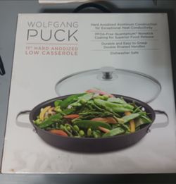 Wolfgang Puck 11" Hard Anodized Low Casserole