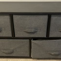 Modern Fabric Drawer Storage Unit with Minimalist Design"
