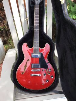 Aria Pro 2 Semi Hollowbody Guitar with Case