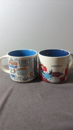 Starbucks Virginia Collector Mugs Set of 2
