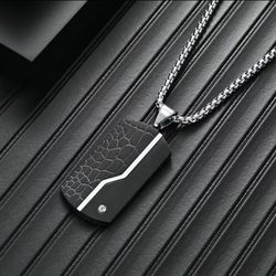 Mens Stainless Steel Zebra Style Pendant With or Without Chain!