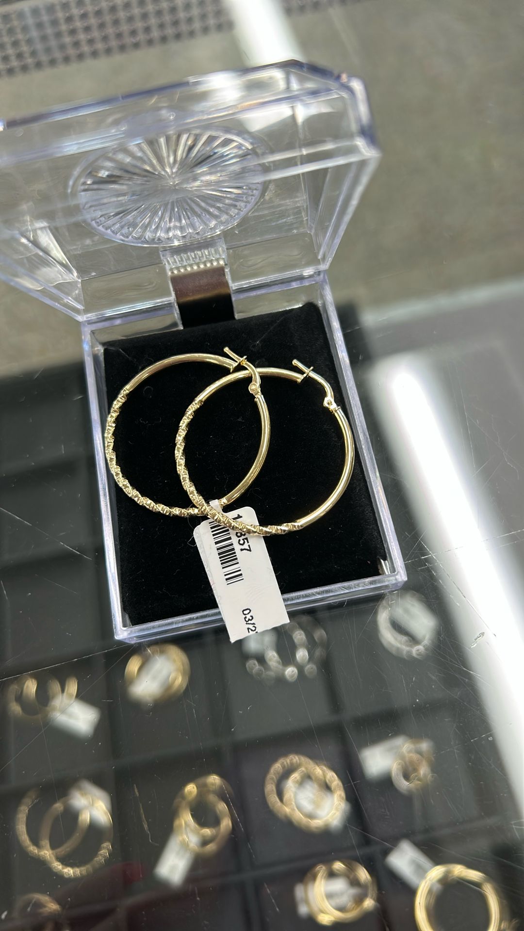 Yellow Gold Thin Twisted Hoops