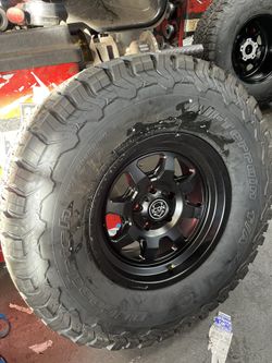 17”x8.5” SATIN BLACK ICON ALLOYS / BFGOODRICH LT315/70R17 TIRE PACKAGE DEAL FOR SALE!!!!!!