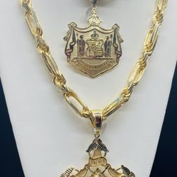 14K Solid Gold Milano & Diamond Cut Rope Chain.pendents Sell Separately 
