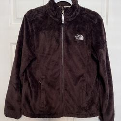 Great Used The North Face Fuzzy Brown Jacket Medium