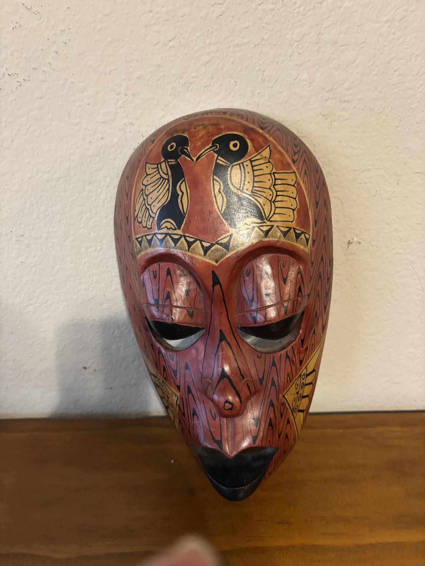 Wooden Wall Mask