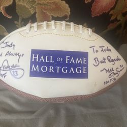 Autographed Cowboys Football