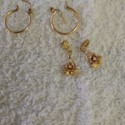 10k And 14k Gold EarringsEarrings