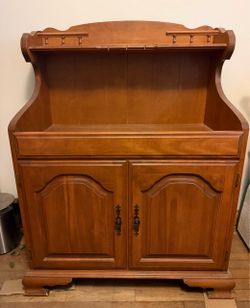 solid wood hutch