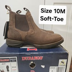 Durango Soft Toe Work Boots Size 10