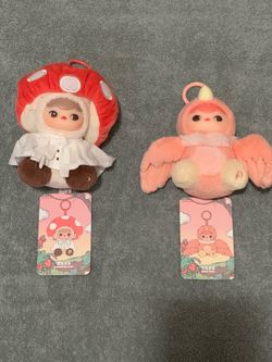 Popmart Pucky Baby: Forest Party Mushroom and Birdie Babies