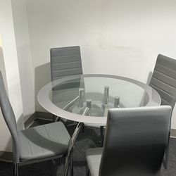 Gray Dining Set