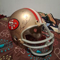 Sign 49ers  Helmet 